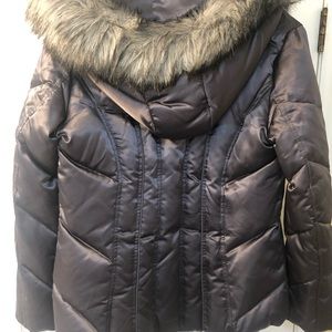 Calvin Klein beautiful pewter winter jacket. Excellent condition. Worn once